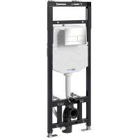 Инсталляция для унитаза WasserKRAFT Alme 15 15TLT.010.ME.BN04 с кнопкой смыва, никель