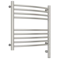 Полотенцесушитель электрический 500x500 сатин МЭМ правый, перемычка выгнутая Сунержа Богема 3.0 071-5803-5050