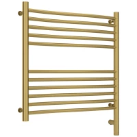 Полотенцесушитель электрический 600x600 состаренная латунь МЭМ правый Сунержа Флюид 3.0 051-5821-6060