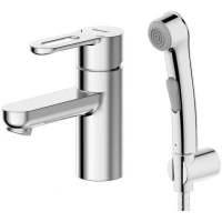 Смеситель для раковины с гигиеническим душем Bravat Stream-D F137163C-1