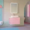 Комплект мебели розовый иней 81,4 см Jorno Pastel Pas.01.82/P/PI + Y18293 + Pas.03.60/PI - 2