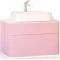 Комплект мебели розовый иней 81,4 см Jorno Pastel Pas.01.82/P/PI + Y18293 + Pas.03.60/PI - 6