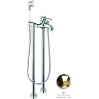 Смеситель напольный для ванны Emmevi Tiffany 600128/OR золотой