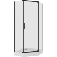 Душевой уголок 99x99x190 см NG-6834-08BLACK прозрачное