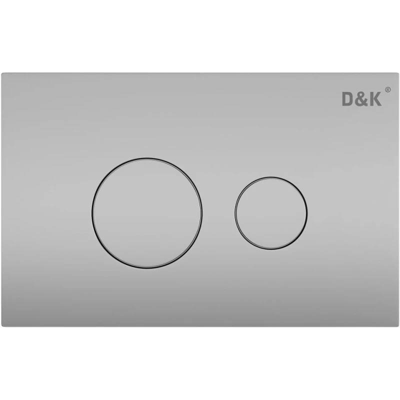 Смывная клавиша D&K Venice матовый хром DB1029002