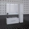 Комплект мебели белый глянец 100 см Санта Калипсо 217006LN + FOCTEP100 + 700182 - 1