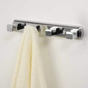Изображение товара планка с крючками wasserkraft lippe k-6574 для ванны, хром
