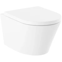 Унитаз подвесной Lavinia Boho Biore 3304102R + 33290410 безободковый, с сиденьем микролифт, белый