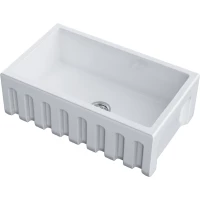 Кухонная мойка Omoikiri Natceramic Mikura 76-WH Glossy 4993258 76x46 см, белый глянец