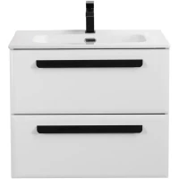 Тумба под раковину Cezares Eco ECO-CER-N-600-2C-SO-BL 60 см, подвесная, Bianco Lucido