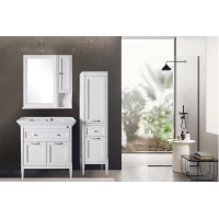 Комплект мебели белый серебряная патина 86 см ASB-Woodline Гранда