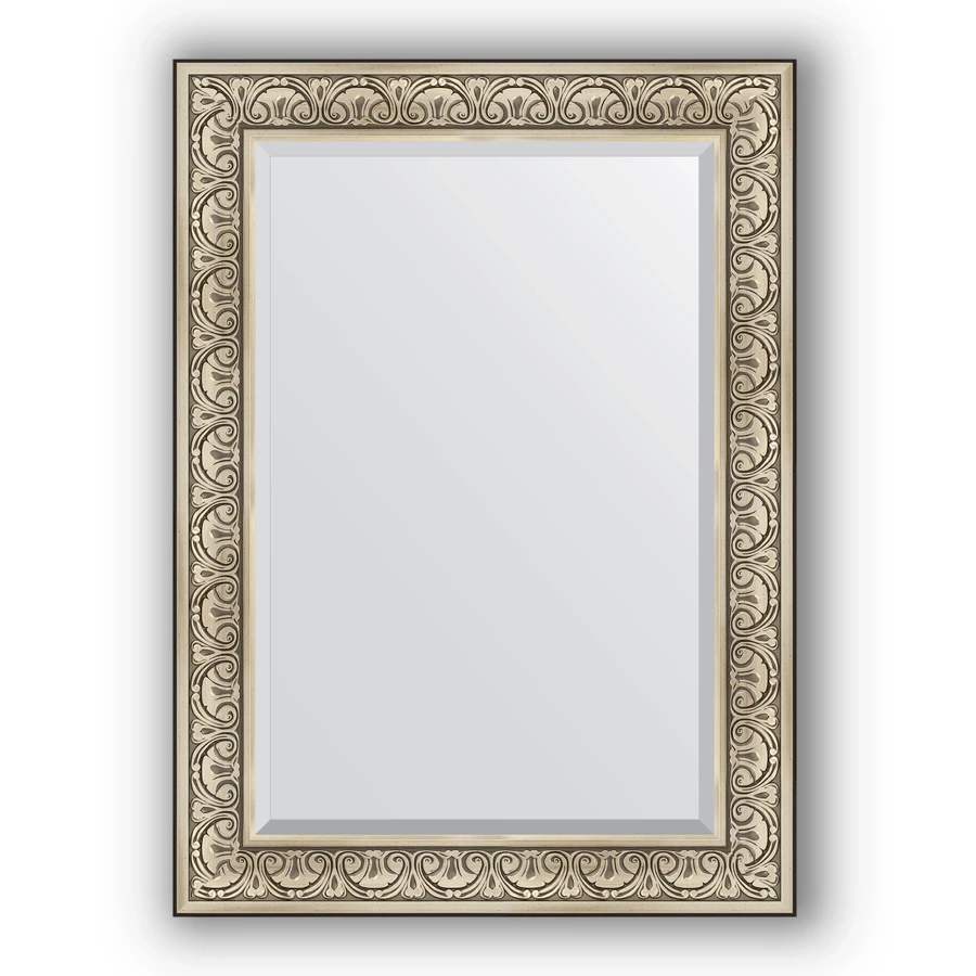 Зеркало 80x110 см барокко серебро Evoform Exclusive BY 3476 зеркало 60x120 см барокко серебро evoform exclusive by 3502
