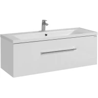 Тумба с раковиной белый глянец 120,2 см Акватон Мадрид  1A1687K2MA010