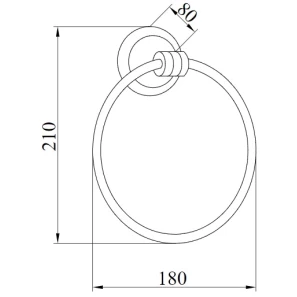 Изображение товара кольцо для полотенец boheme hermitage 10384