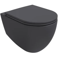 Унитаз подвесной Isvea Infinity 10NF02001-2C безободковый, антрацит матовый