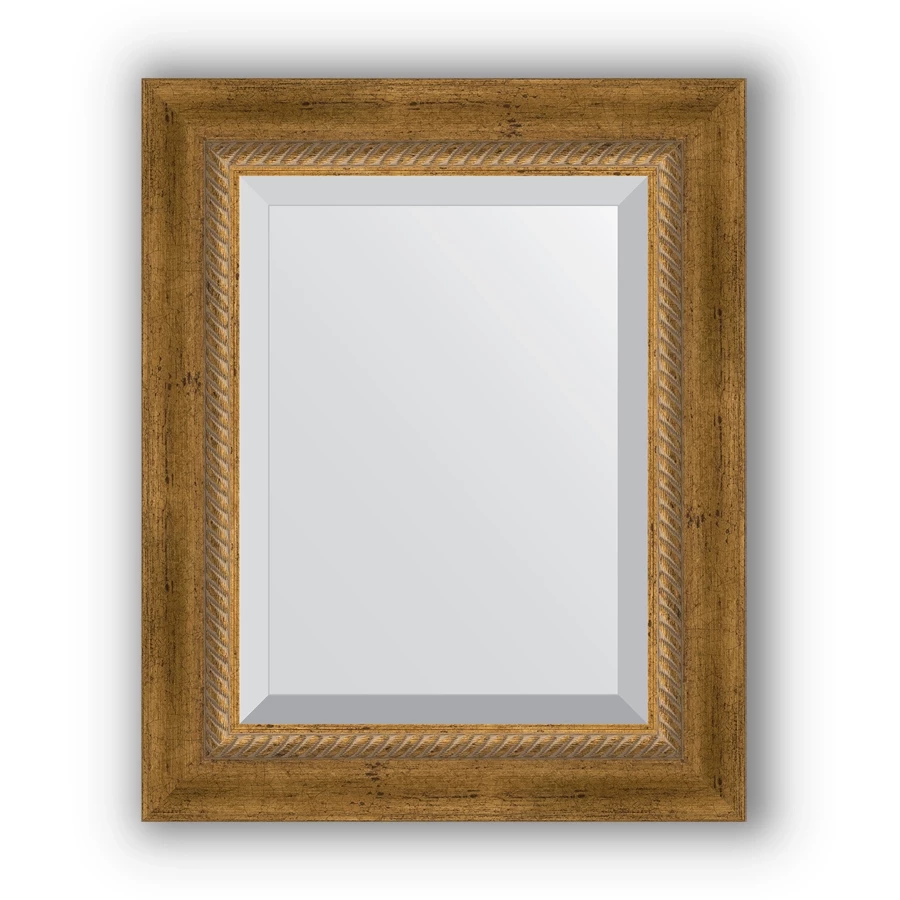 Зеркало 43x53 см состаренное бронза с плетением Evoform Exclusive BY 3354