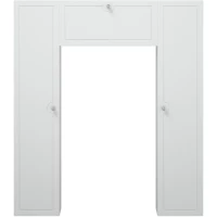 Шкаф одностворчатый белый глянец/белый матовый 96,5x113 см Corozo Энри SD-00000583