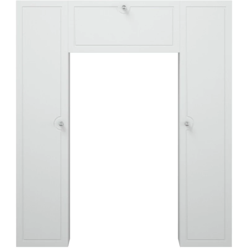 Шкаф одностворчатый белый глянец/белый матовый 96,5x113 см Corozo Энри SD-00000583