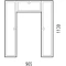 Шкаф одностворчатый белый глянец/белый матовый 96,5x113 см Corozo Энри SD-00000583 - 5