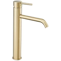 Смеситель для раковины Rea Lungo REA-B9409 без донного клапана, золотой