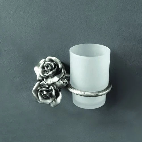 Стакан с держателем серебро Art&Max Rose AM-0914-T стакан rose