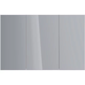 Изображение товара зеркальный шкаф 120x79 см белый глянец lemark universal lm120zs-u