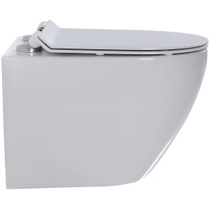 Изображение товара унитаз подвесной bewash minimal bkwhr003480 безободковый, с сиденьем микролифт, торнадо, белый
