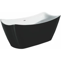 Акриловая ванна Lagard Meda Black Agate lgd-mda-ba 170x78 см, отдельностоящая, черный