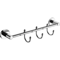 Планка с крючками Elghansa Kentucky KNT-630 для ванны, хром