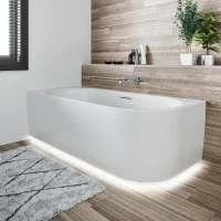 Акриловая ванна Riho Desire Corner Fall B087008005 184x84 см R, угловая, белый