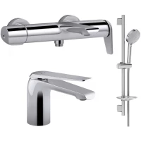 Комплект смесителей Jacob Delafon Avid E97369-CP + E97345-ND-CP + E99898RU-CP