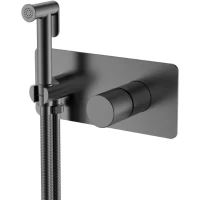 Гигиенический душ Boheme Stick Spirale 127-GM.4 со смесителем, графит матовый