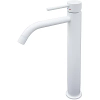 Смеситель для раковины Paffoni Light LIG081BO без донного клапана, белый матовый
