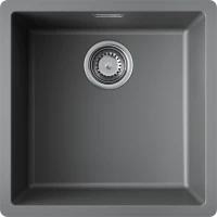 Кухонная мойка Omoikiri Tetogranit Yamakawa 45T Integra-PL 4997256 45,6x45,6 см, платина