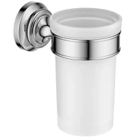 Стакан для зубных щеток Aquatek Классик AQ4527CR настенный, хром 