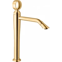 Смеситель для раковины Webert Opera OA830402010 с донным клапаном, золотой