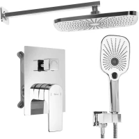 Душевой комплект Rea Moby REA-P2404 300x185 мм, со смесителем, хром