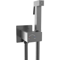 Гигиенический душ WeltWasser Higi Q01 GG 10000013669 CoolStart, со смесителем, оружейная сталь матовый