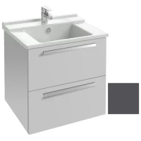 Тумба серый антрацит 2 ящика 57 см Jacob Delafon Struktura EB1276-N14