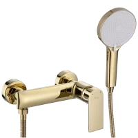 Смеситель для душа Rea Veneta REA-B6420 с душевым гарнитуром, золотой