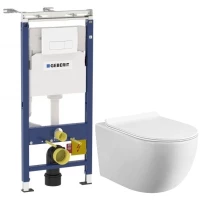 Комплект подвесной унитаз MEER MR-2100 + система инсталляции Geberit 458.125.11.1