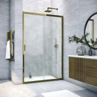 Душевая дверь Vegas Glass ZP TUR Novo 175 05 02 175 см, профиль бронза, стекло шиншилла