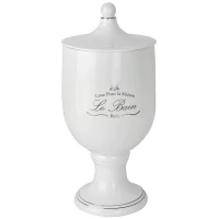 Косметическая емкость Kassatex Le Bain White ALB-LC-W