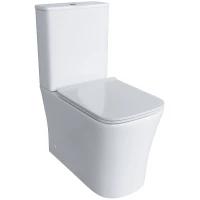 Унитаз-компакт Grossman GR-4467S безободковый, с сиденьем микролифт, белый