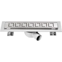 Душевой трап (лоток) Vincea Optima Blok SAY.601.60.P.BLOK 60 см, с решеткой, перфорированный, хром