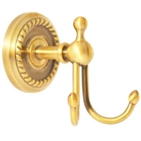 Крючок Magliezza Kollana 80502-BR двойной, для ванны, бронза