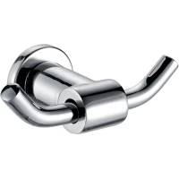 Крючок Azario Forny AZ-88305 двойной, для ванны, хром 