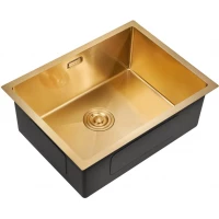 Кухонная мойка Milacio Denia 58 золотой матовый MC.77458