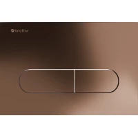 Кнопка смыва Knotlor Fusion BIS101RB для инсталляции, бронза матовая