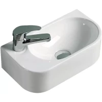 Раковина CeramaLux 78204R 40x21,5 см R, рукомойник, белый